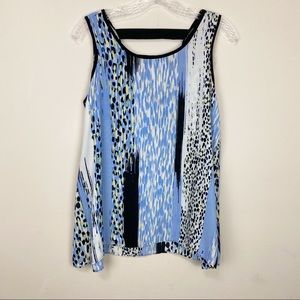Zac & Rachel sleeveless shark hem top